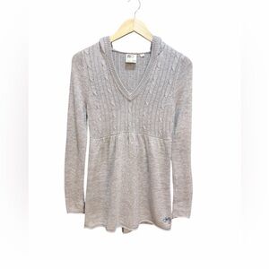 Roxy Gray Hooded Knit Dress
